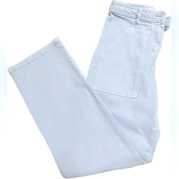 Aritzia Wilfred Free Modern Mid-rise Utility Pant/Gd Azurine blue - size 0 - Picture 3 of 9